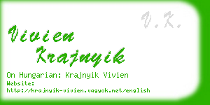 vivien krajnyik business card